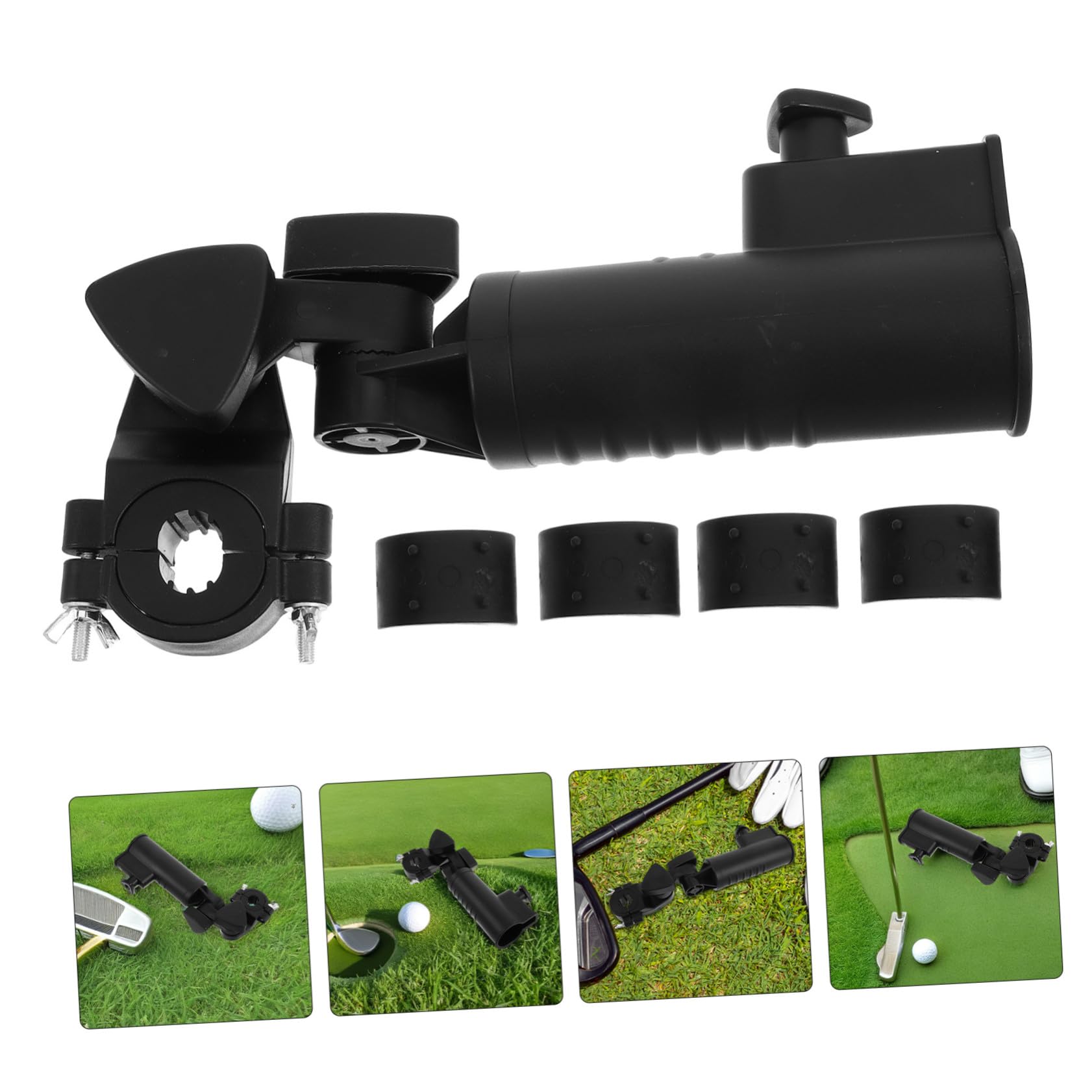 Toyvian 2stücke Schirmhalter Für Golftrolleys Schirmklemme Mit Ständer Befestigung Wetterfeste Organisation Geeignet Für Trolley-Accessoires