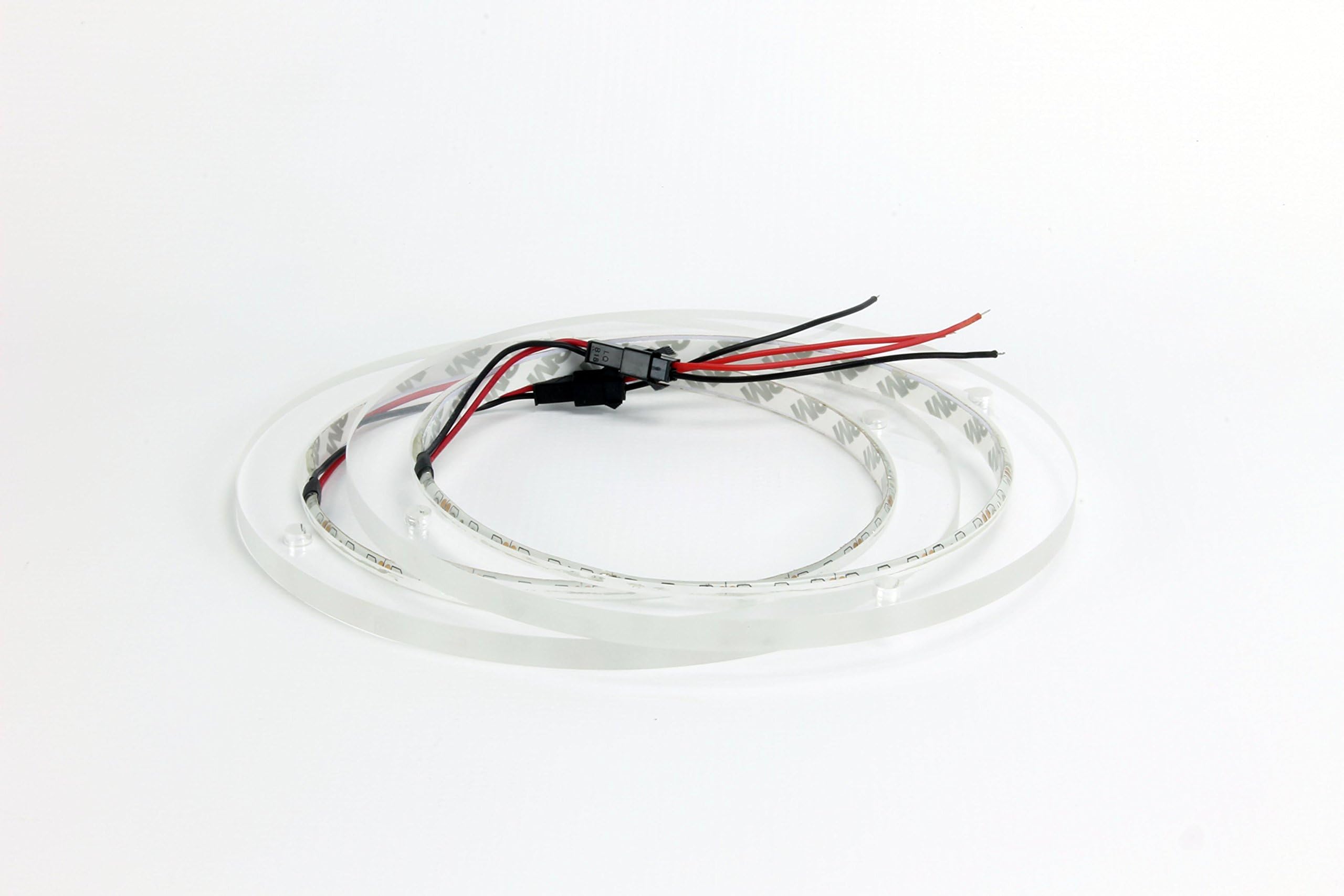KingPin Tower Speakers - LED Speaker Rings - KPJLM6Ring-2-R - For JL Audio M series 6.5" Marine Speakers - Red (Pack Of 2)