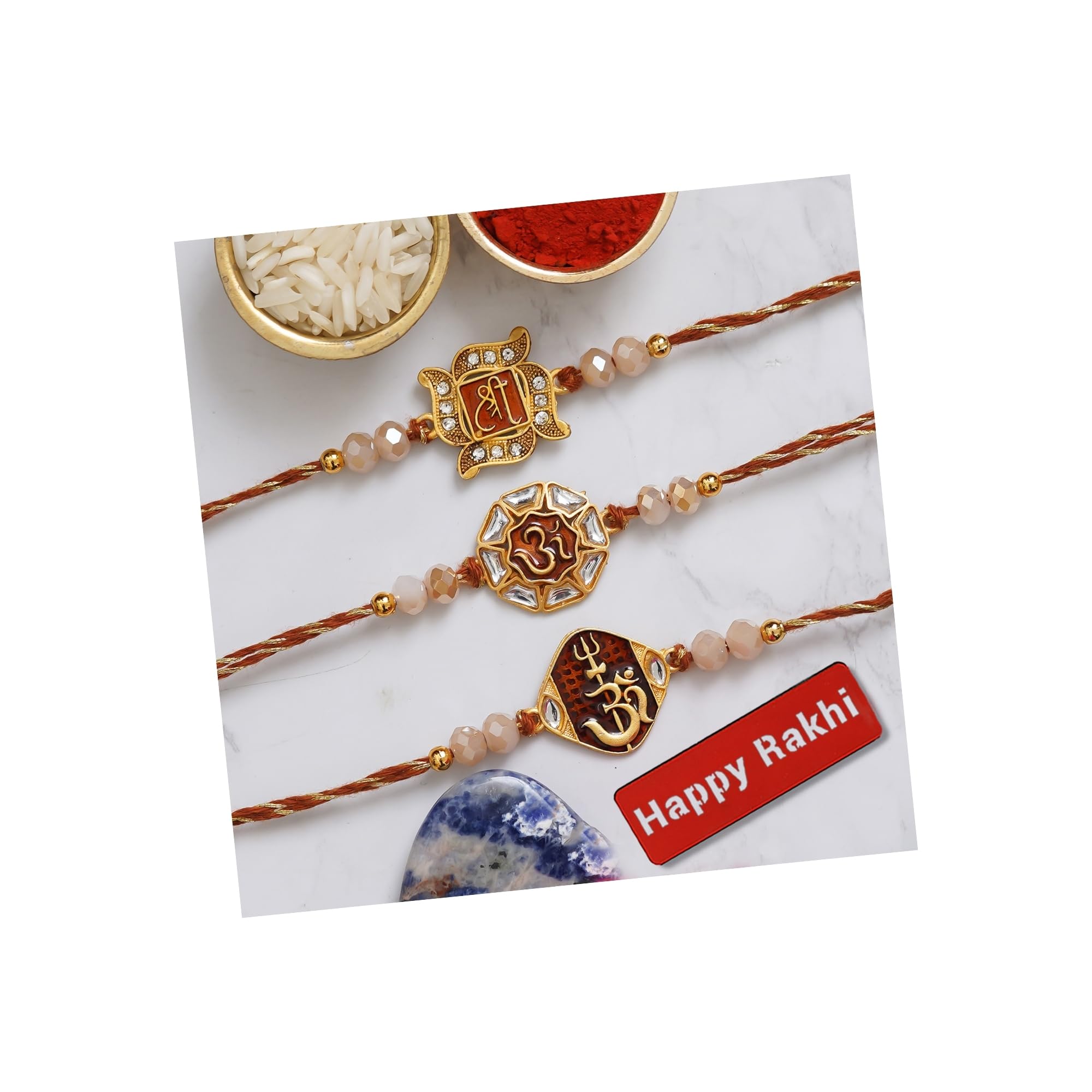 See full amazon price history chart for eCraftIndia Set of 3 Shri, Om, and Om Trishul with Damru Religious Designer Rakhis, Happy Rakhi Wooden Cutout with Roli Chawal Pack - Rakhis for Brothers eCraftIndia Set of 3 Shri, Om, and Om Trishul with Damru Religious Designer Rakhis, Happy Rakhi Wooden Cutout with Roli Chawal Pack - Rakhis for Brothers (B0D1CDCLDK) Amazon Price History, Amazon Price Tracker