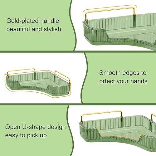 Miniatura 5 de GTI Organizador de mostrador de baño de 2 niveles, organizador de baño multifunción para encimera, organizador de maquillaje para bandeja de