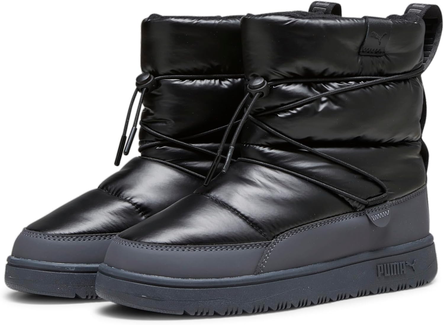 PUMA Womens Snowbae Boot, PUMA Womens Black-Strong Gray, 11