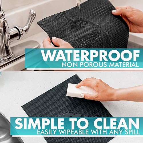 Miniatura 2 de Revestimiento para cajones y estantes verdaderamente antideslizante, pesado, grueso, duradero, material resistente al agua, fácil de cortar para