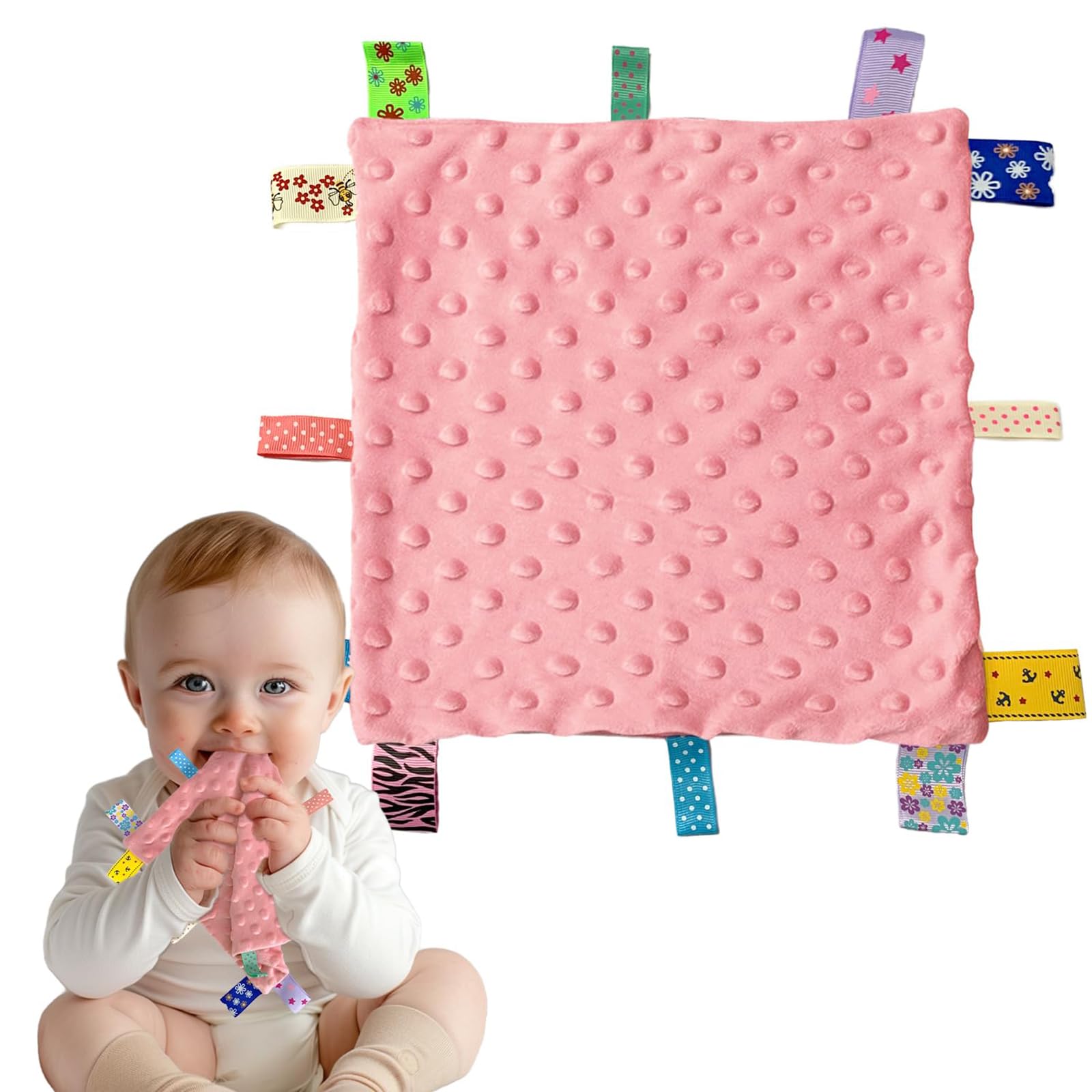 Baby Blankets Newborn, Baby Blanket for New Born Baby Essentials Blue Comforter Blanket with Tags for Blanket for 0-2 Years Comfort Crib Bedding Photo Prop Styling-image-35