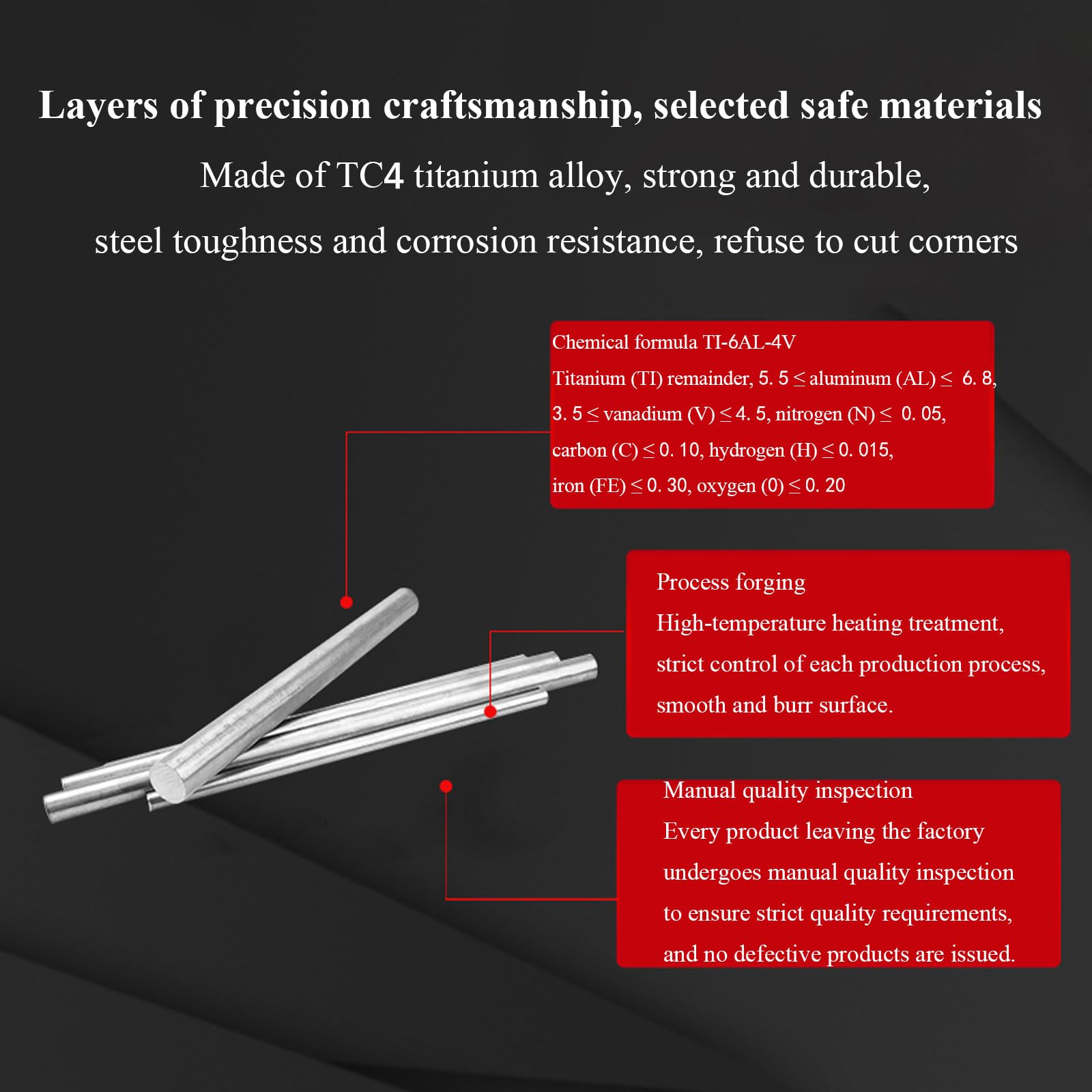 Asta In Titanio TC4 - Barra Rotonda 300mm, Diametro 4-20mm, Leggera E Resistente