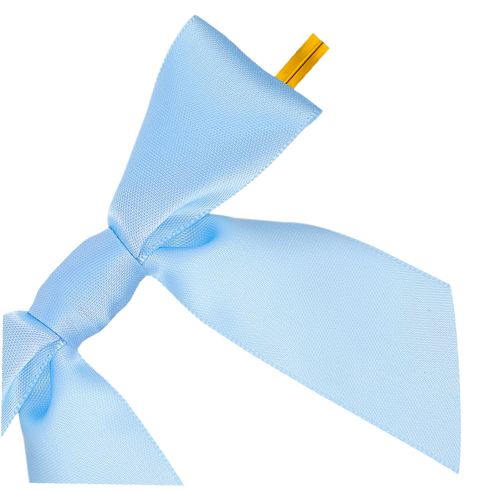 PLAFOPE 100 Piezas Lazos para Bolsas Regalo Azul Moños Preatados para Manualidades Decoración de Fiestas Bodas y Cumpleaños