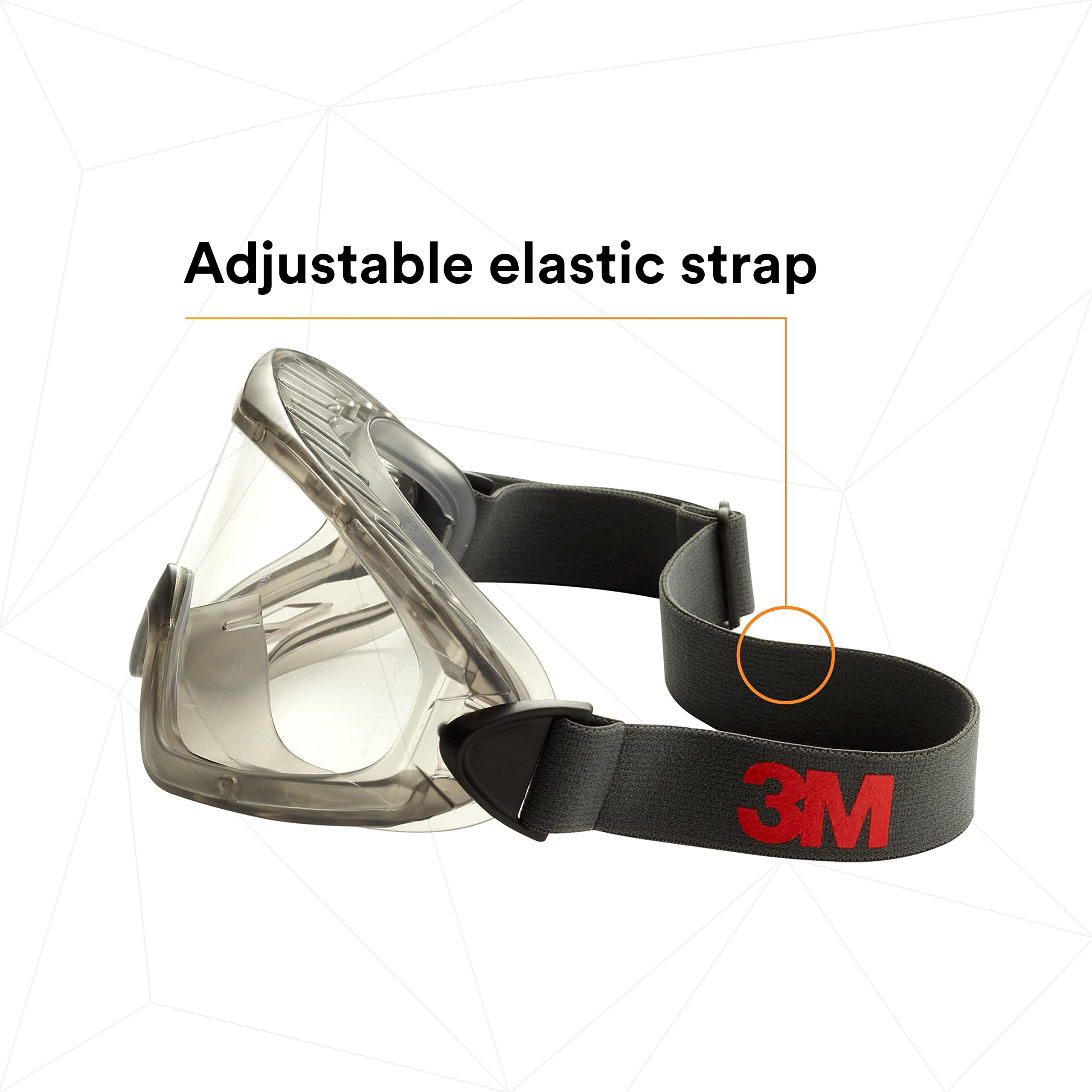 3M 27437-case GoggleGear GG2891-SGAF, ventilación indirecta, lente transparente SGAF (paquete de 10)