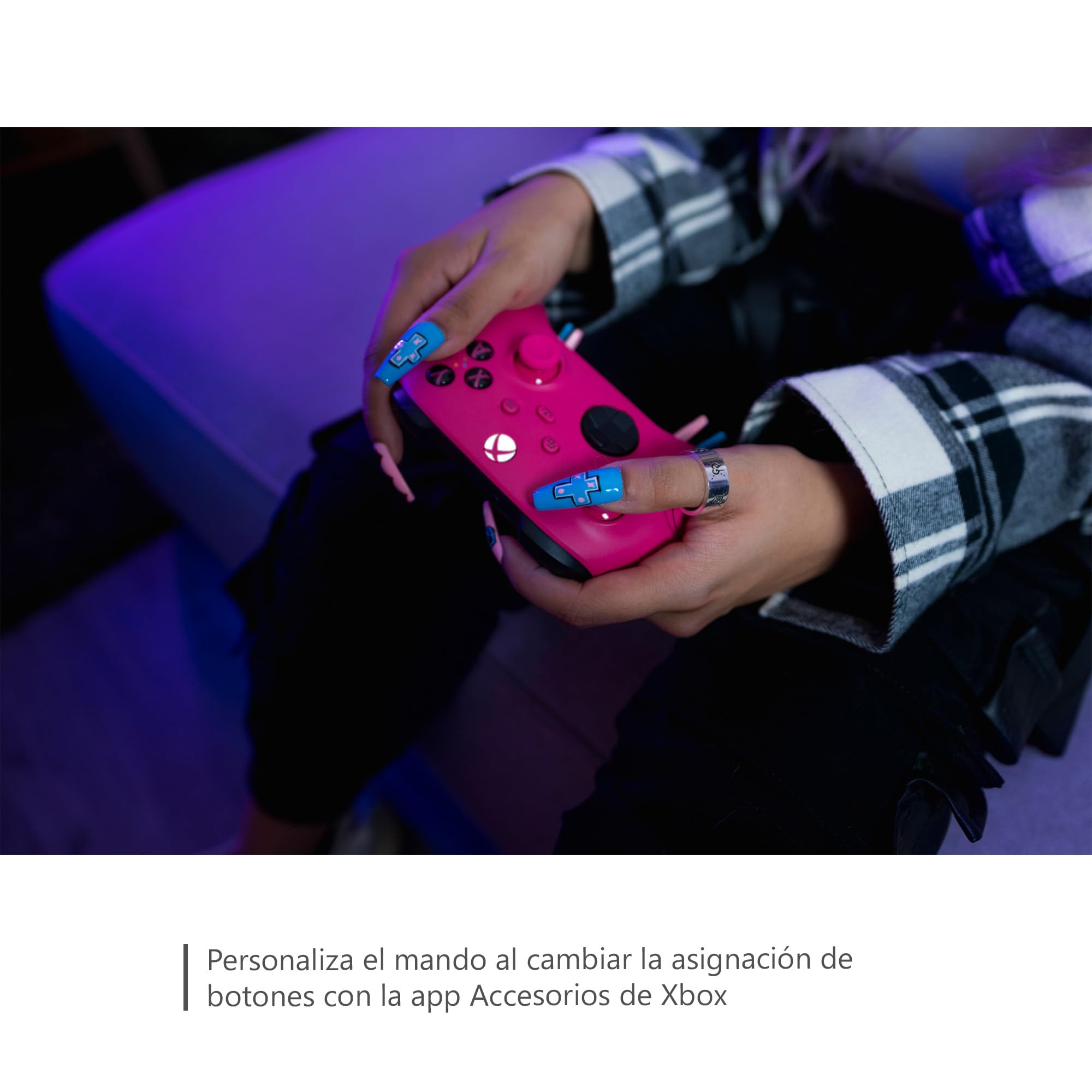 Xbox Wireless Controller Deep Pink Series X/S/One, Windows 10/11, iOS y Android
