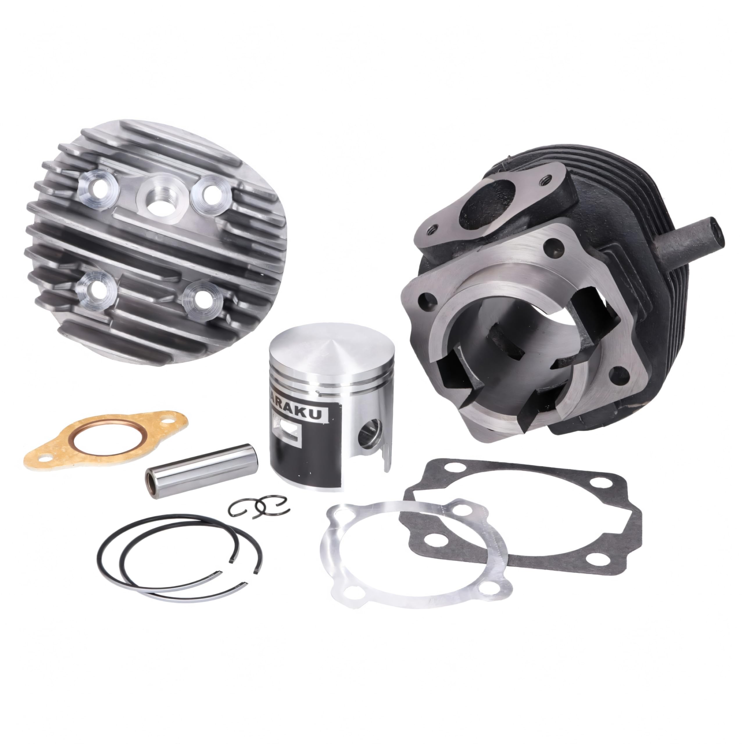 Naraku Kit de cilindro de 75 cc y 47 mm, incluye cabezal para Vespa V50, Special, PK, Ape