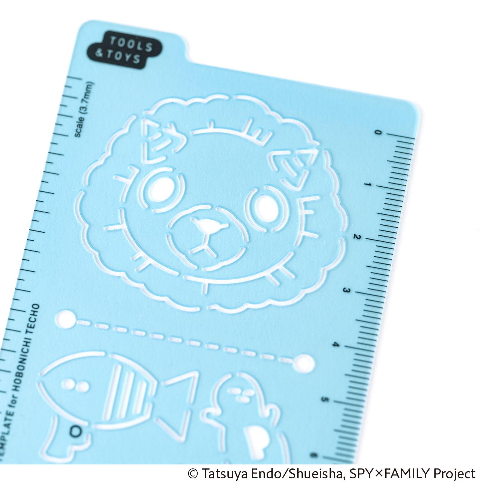 Hobonichi Techo Accessories SPY x FAMILY: Hobonichi Stencil - SPY x FAMILY, Grey, 120 x 63 x 0.5 mm - Image 3