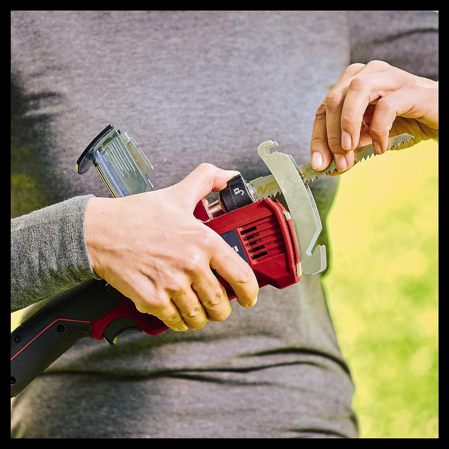 Einhell Scie à élaguer sans fil GE-GS 18/150 Li-Solo