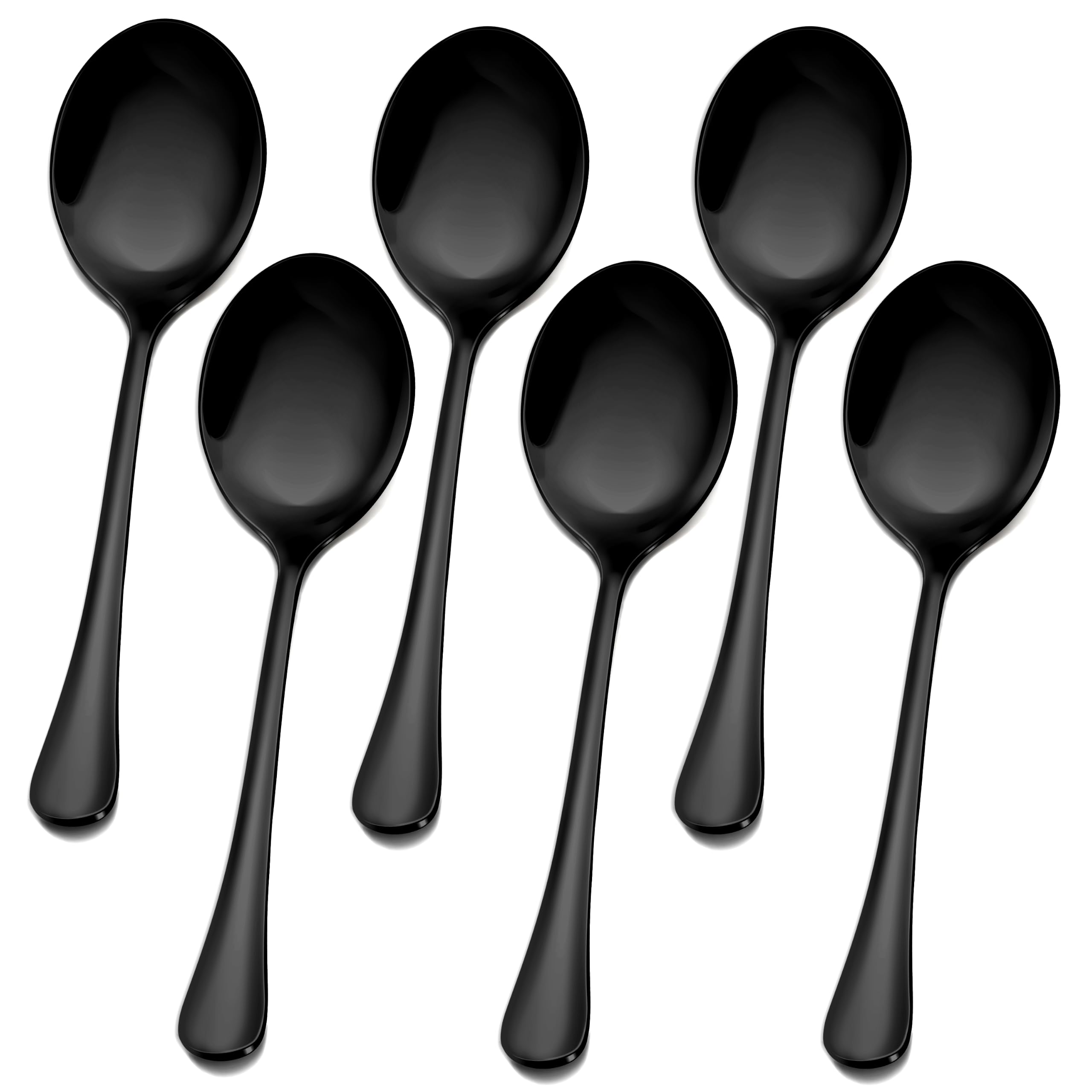 LIANYU Stainless Steel Serving Spoons - Set of 6 -1