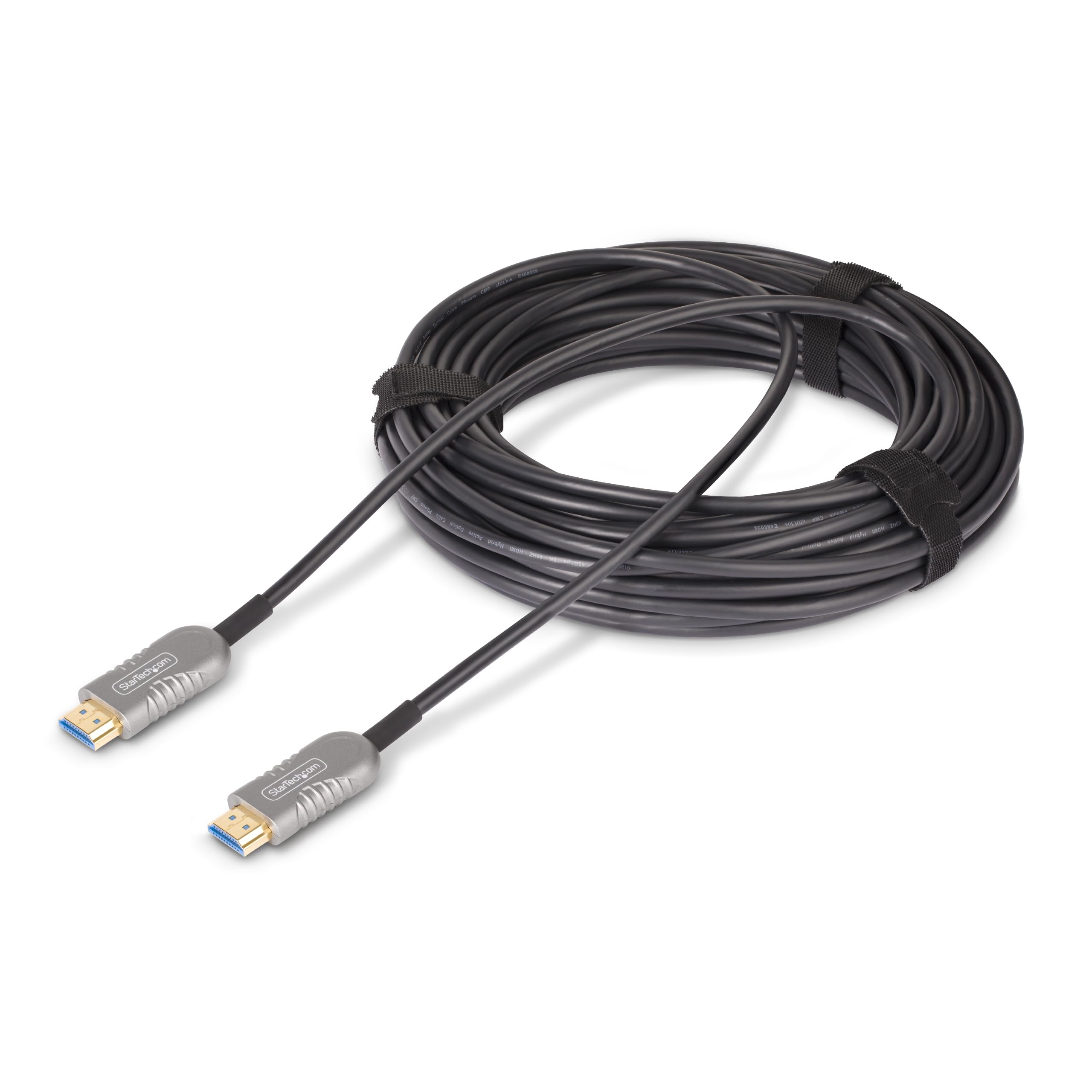 StarTech Cable HDMI 2.1 Óptico Activo de 9,1m 8K 60Hz, 48Gbps, Plenum CMP | Admite 8K 30Hz y 4K 144Hz, Con DSC 1.2a hasta 10K 60Hz, Compatible con adaptadores USB-C a HDMI