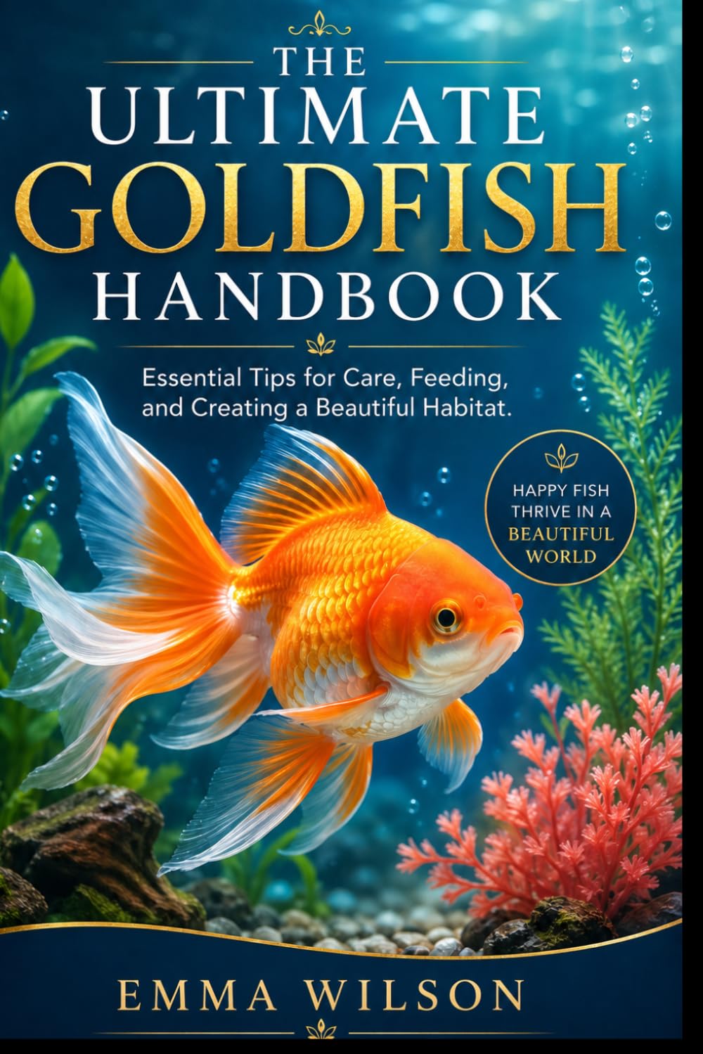THE ULTIMATE GOLDFISH HANDBOOK: Essential Tips for Care, Feeding, and Creating a Beautiful Habitat