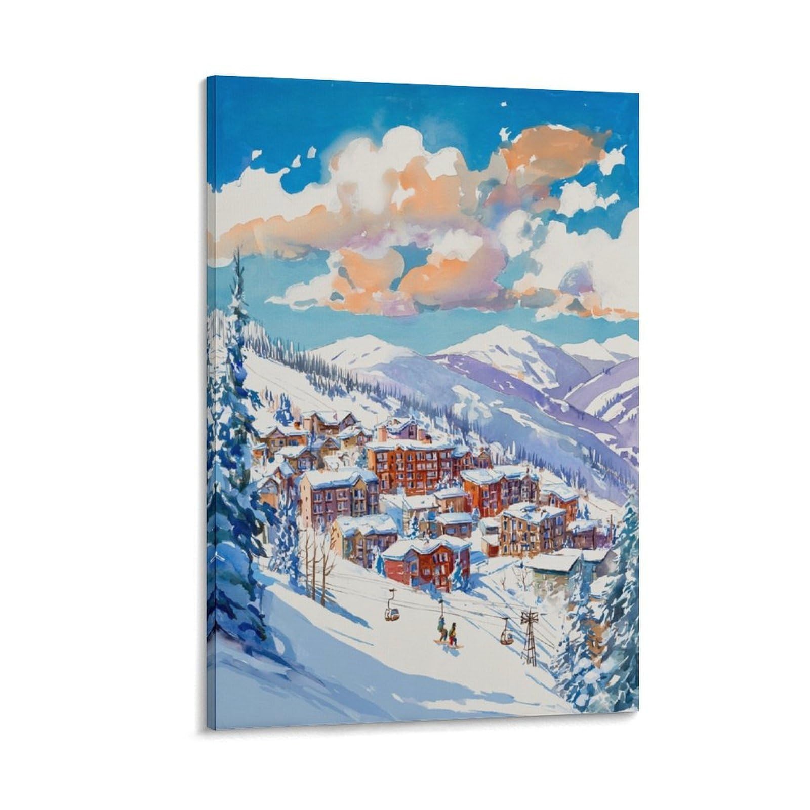 ZBBGGOZ Breckenridge Posters 08x12inch(20x30cm) Canvas Wall Posters And Art Picture Print Modern Family Bedroom Decor