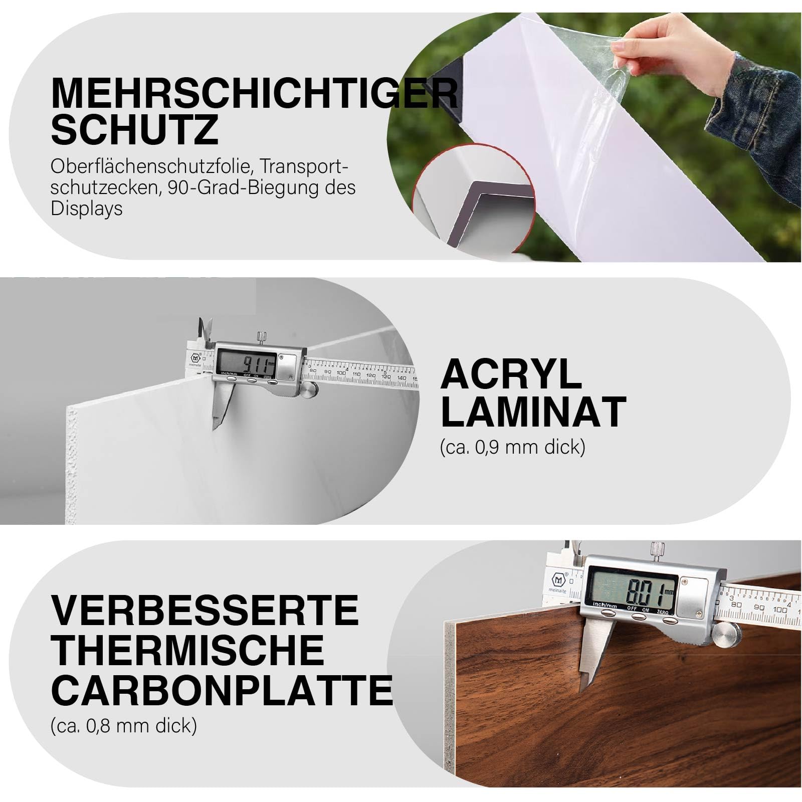 Fensterbank Innen pvc Fensterbrett Aussenfensterbank Fenstersims Aussen Wetterfest Kunststoff kratzfest und beständig gegen Reinigungsmittel für Schlafzimmer 80x25cm