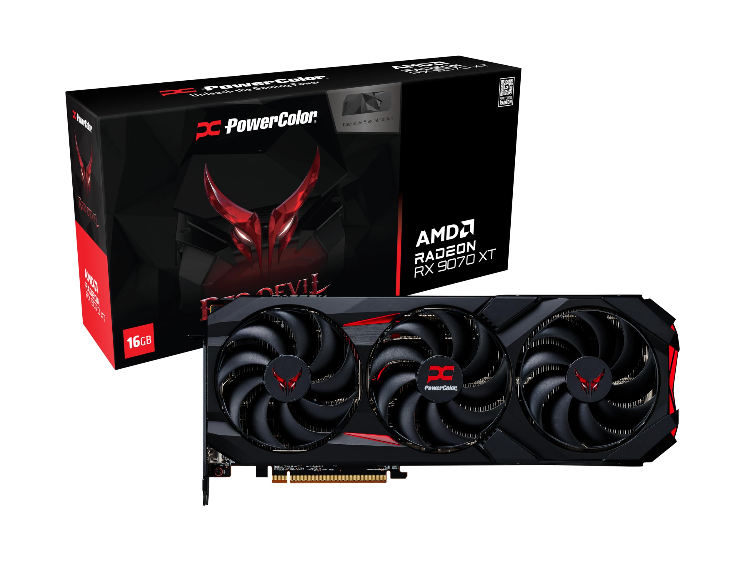 PowerColor AMD Radeon RX9070XT グラフィックボード Amazon | Power Color AMD Radeon RX9070XT 搭載 グラフィックボード