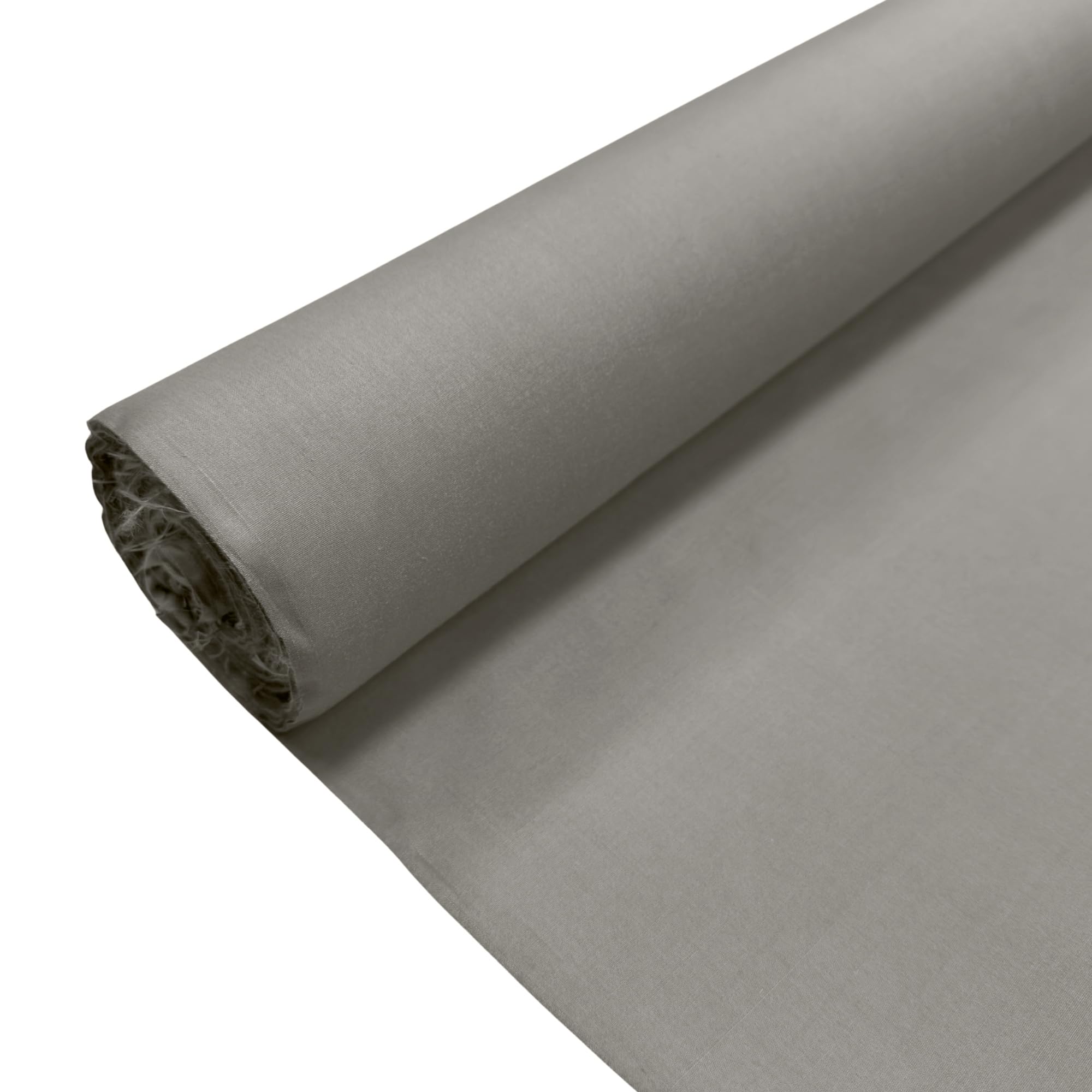 Dove Grey Plain Polycotton Fabric Dress Craft Poly Cotton Material | 2 Metre (200cm x 112cm) | Soft Poly Cotton for Sewing, Dressmaking, Crafts, Bunting & Lining