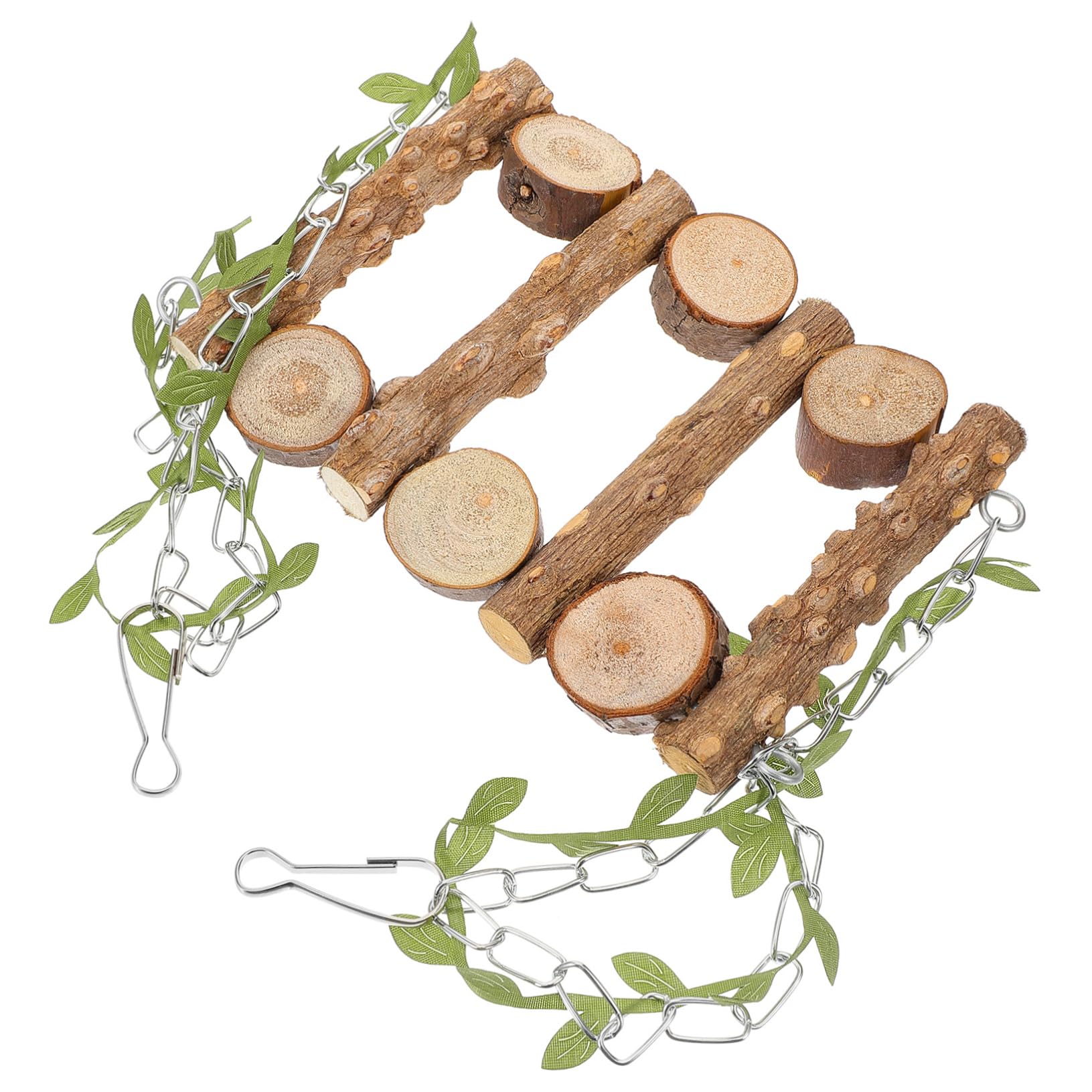 Kisangel 5stücke Parrot Swing Holzspielzeug Für Vögel Hängende Schaukel Aus Natürlichem Holz Für Wellensittiche Und Nymphensittiche Fördert Spiel Klettern Und Balance Im Vogelkäfig