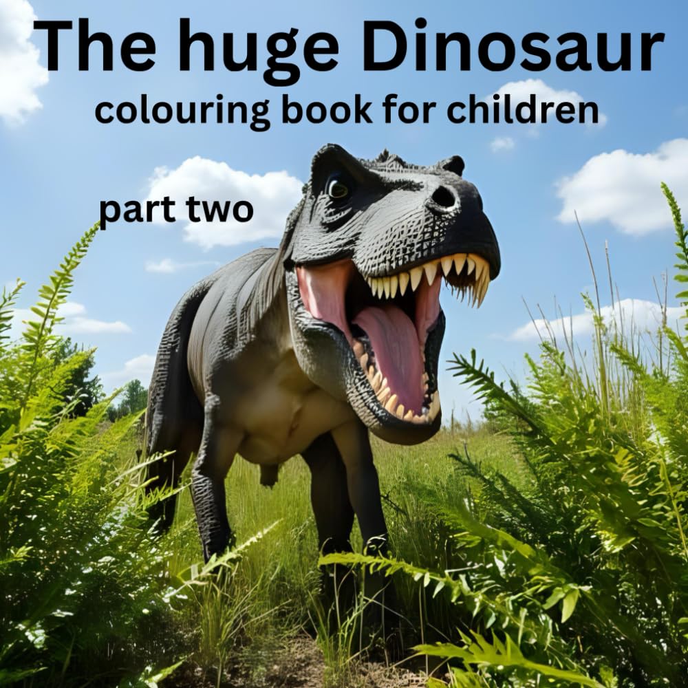 The huge Dinosaur colouring book for children