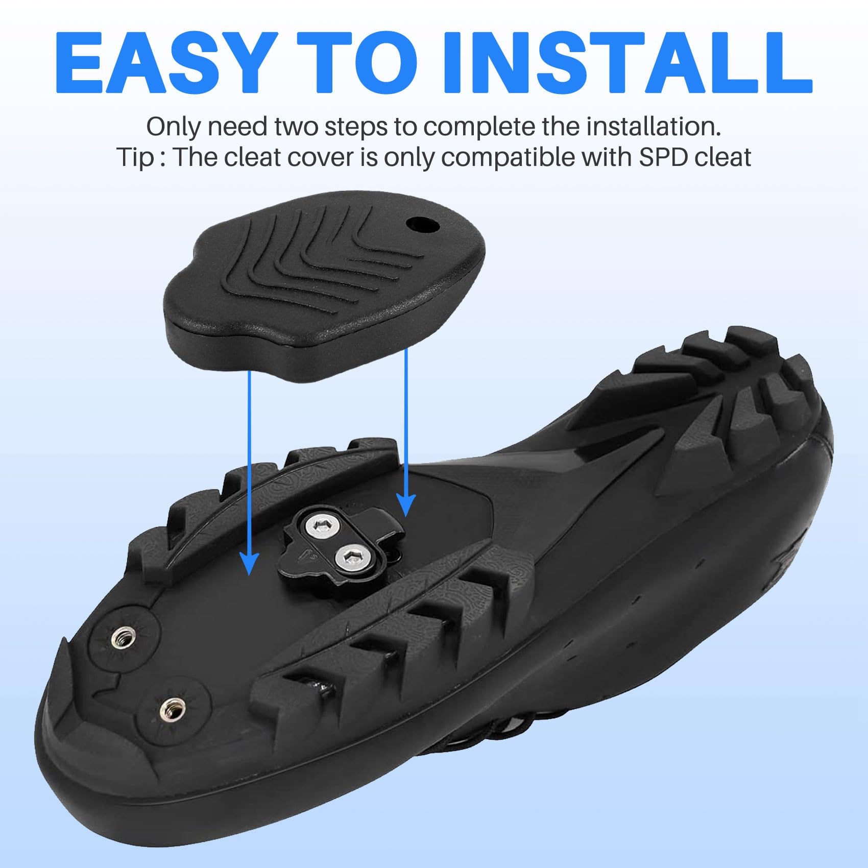 Copri Tacchette SPD, Durevoli Coperture per Tacchette Bici Compatibili con Tacchette SM-SH51 SPD, 1 Paio