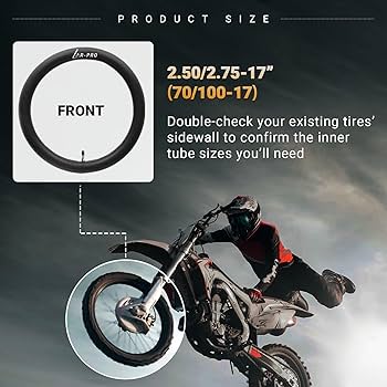 Amazon.com: (2-Pack) 2.50/2.75-17”（70/100-17） Motorcycle