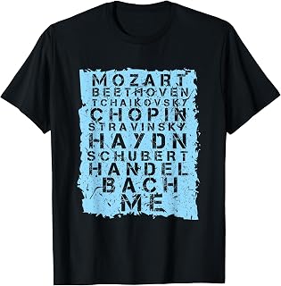 Famous Classical Music Composer Gift Musician Mozart T-Shirt