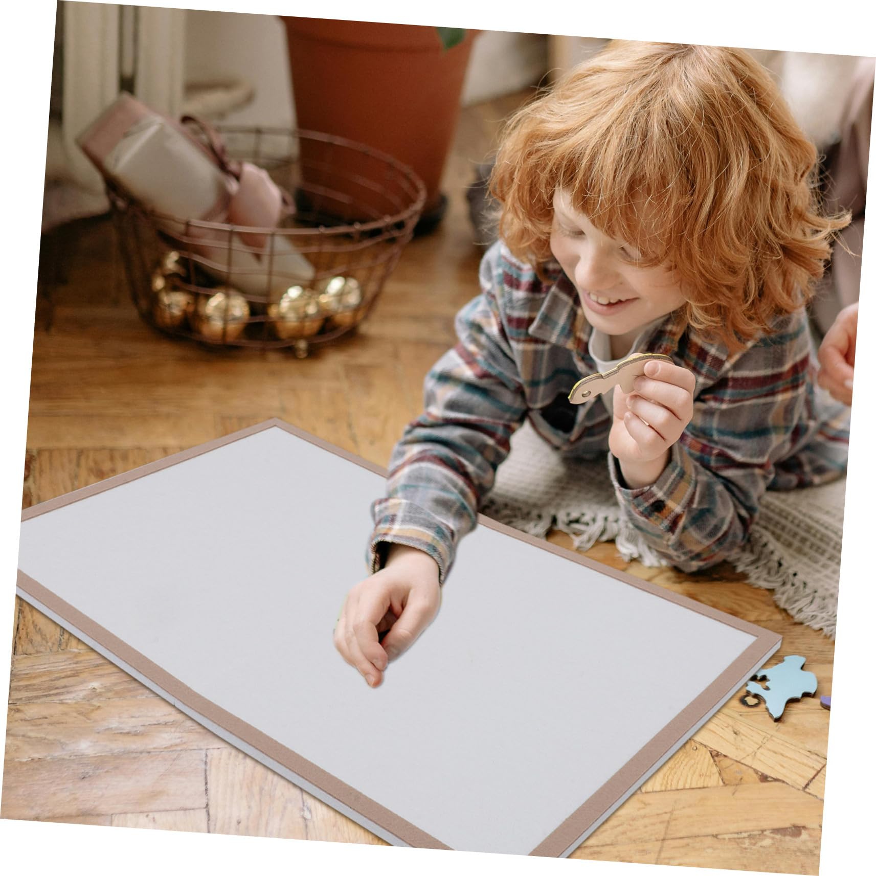 Tappetino per Puzzle Pieghevole Cornice 60x40 Cm in Poliestere | Capacità Fino a 500 Pezzi, Struttura Telaio Sicuro, per Puzzle e Crafts