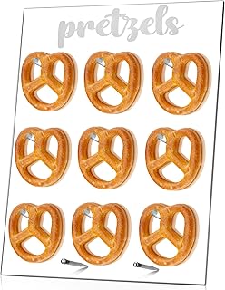 Pretzel Holder Display Stand Oktoberfest Acrylic Wall Clear Pretzel Board for Dessert Donut Table Brezn Holder Stand Board Decoration for Oktoberfest, Parties, Bakeries and Bierzelt