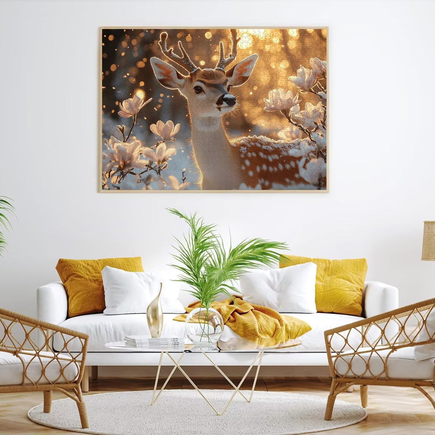 Puzzle dla dorosłych 4000, kwiat jelenia, 141 x 87 cm, n-407