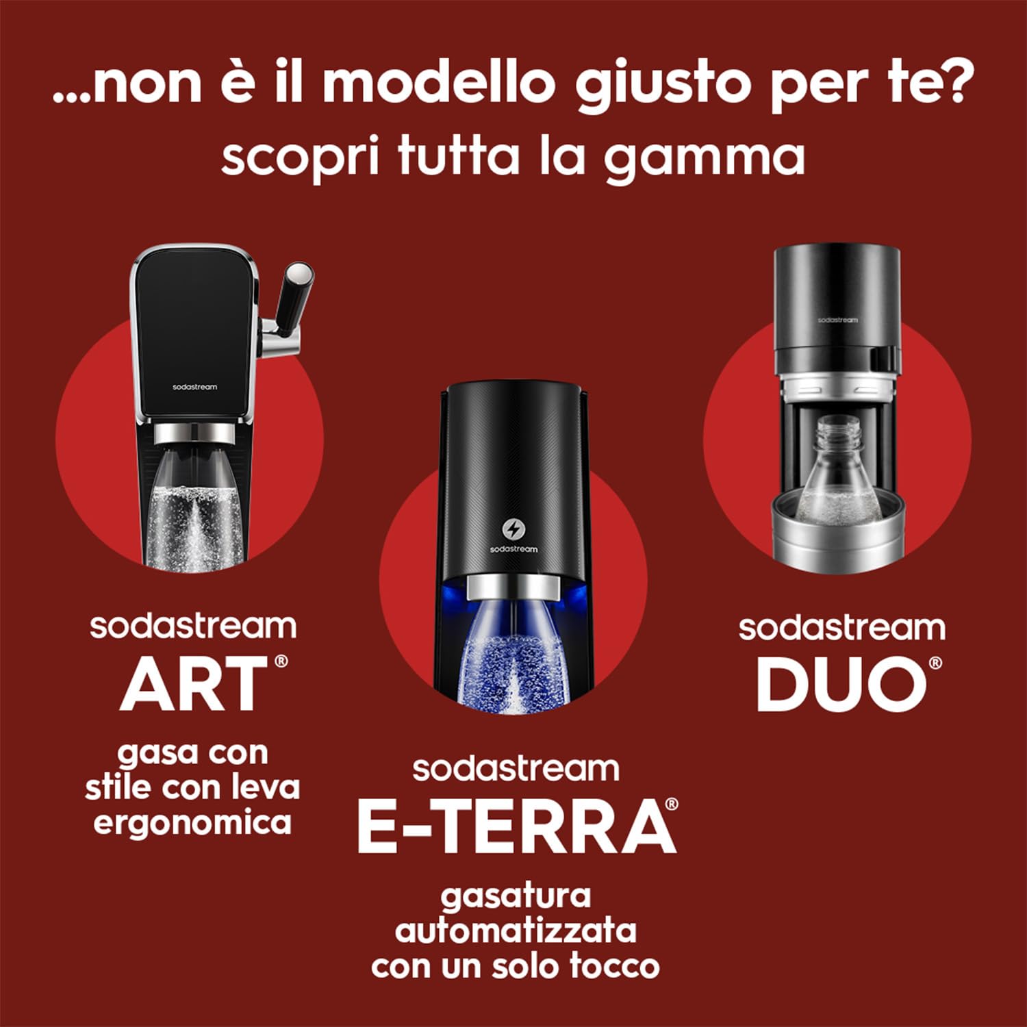 SodaStream – Gasatore d’acqua Crystal, sistema CO₂ Quick Connect, include cilindro di gas da 60 L, 2 bottiglie in vetro da 0,7 L, ecologico e riduce i rifiuti di plastica, colore nero.