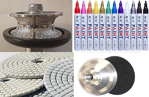 3/4 '' diamante completo Bullnose mano perfiler granito mármol pulido pad metal cerámica porcelana marcador pluma V20 hormigón travertino router bit