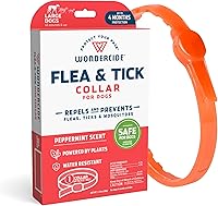 Wondercide Natural Flea & Tick Collar for Large Dogs - Essential Oils Repellent, 4 Months Protection, Peppermint Scent