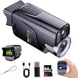 Night Vision Monocular with Full-Color&comma; Digital Night Vision with 1500M Range with 850NM IR&comma; 10X Digital Zoom&comma; 7-Layer Coated Lens&comma; 64GB TF Card&comma; 5H Battery&comma; IPX4 Waterproof for Outdoor Surveillance