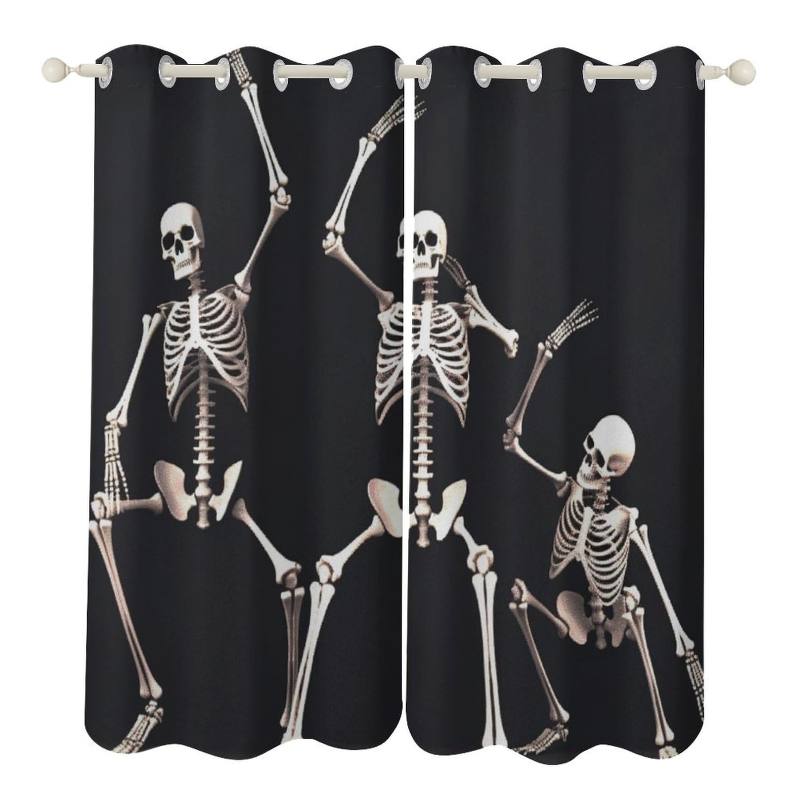 Rideaux occultants squelettes pour sublimer l'ambiance d'une chambre à coucher