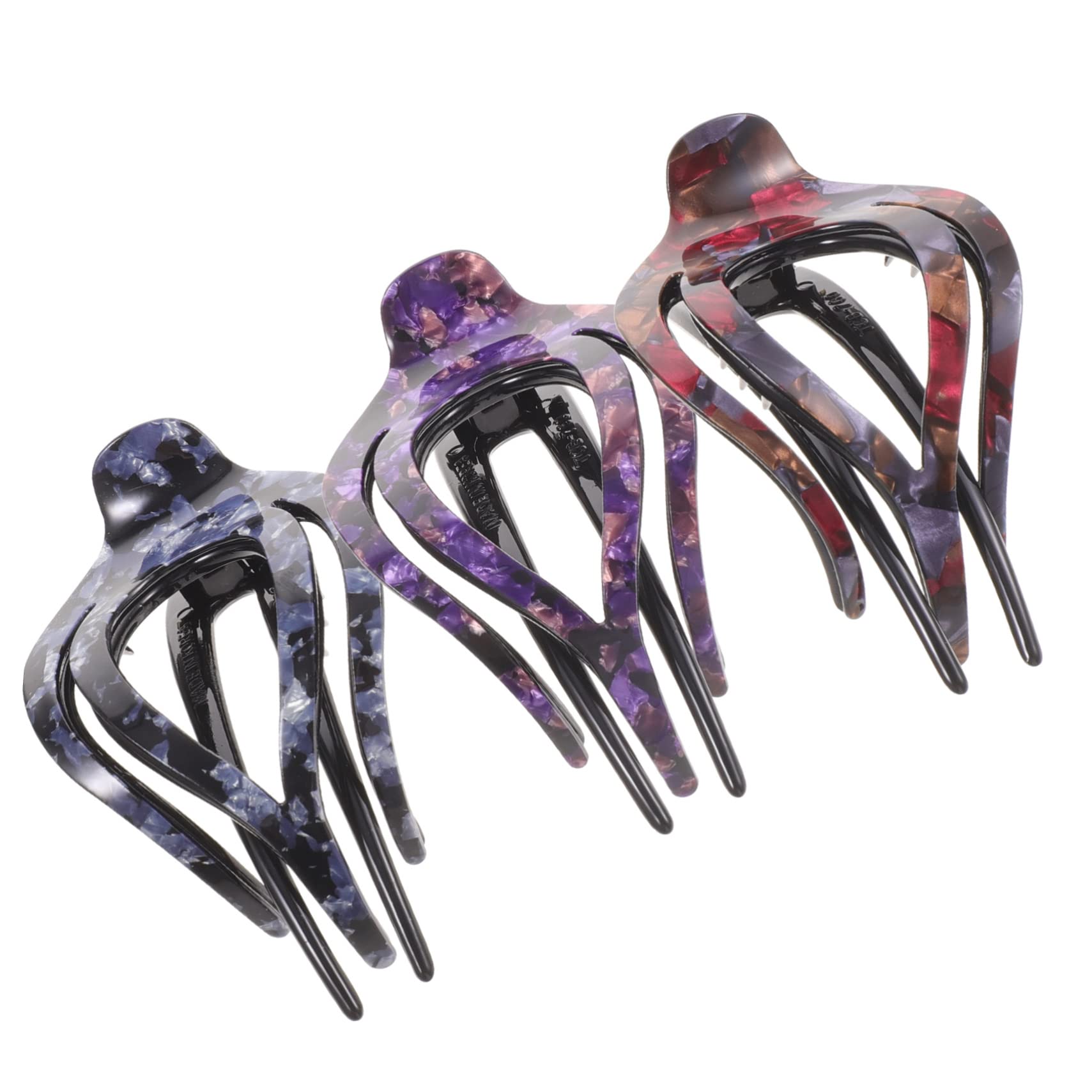 FRCOLOR 9pezzi Fermaglio Per Clip Per Accessori Per Lunghi e Spessi Design Chic Per