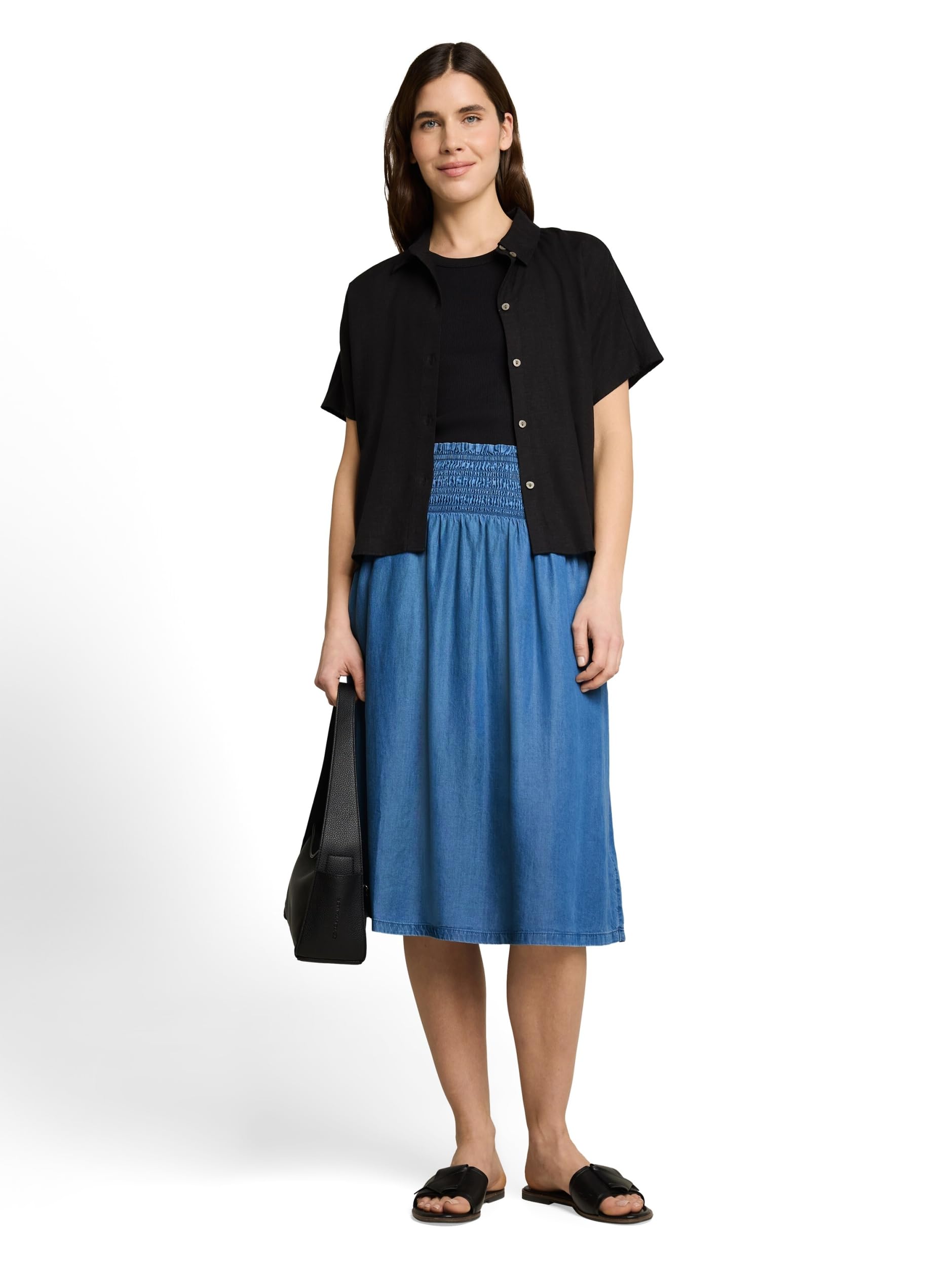 TOM TAILOR Skirt Denim Look