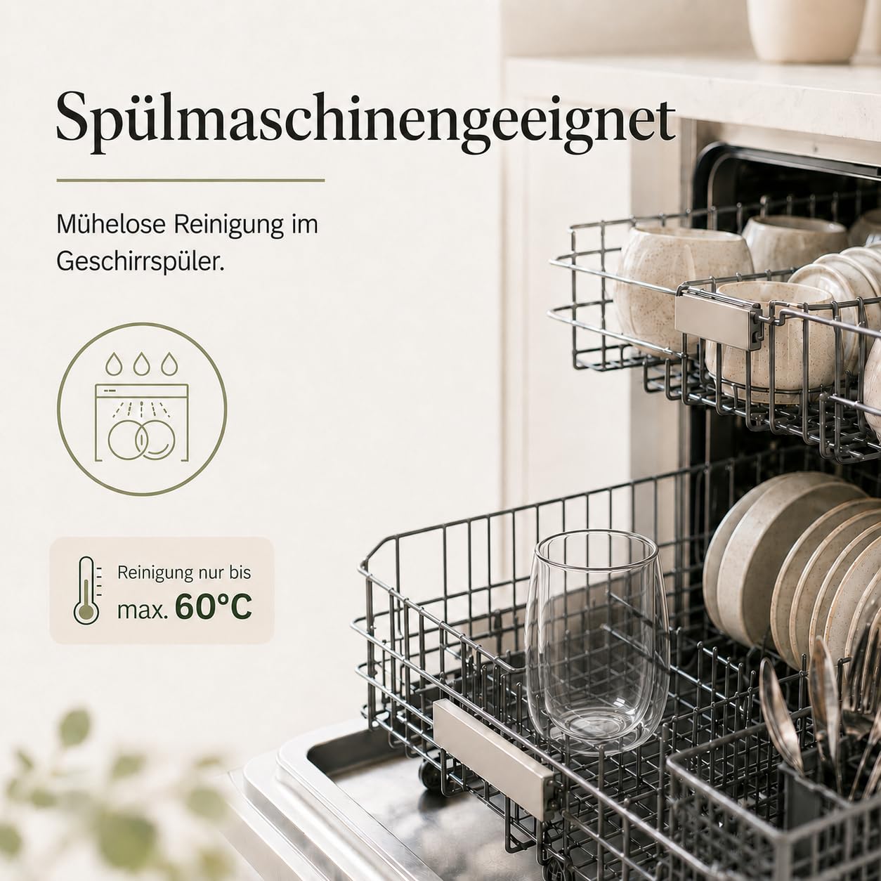 LAPRESO® Latte Macchiato Gläser doppelwandig 6er Set 350ml - Doppelwandige Gläser modernes Design Cappuccino Tassen Teegläser aus Borosilikatglas