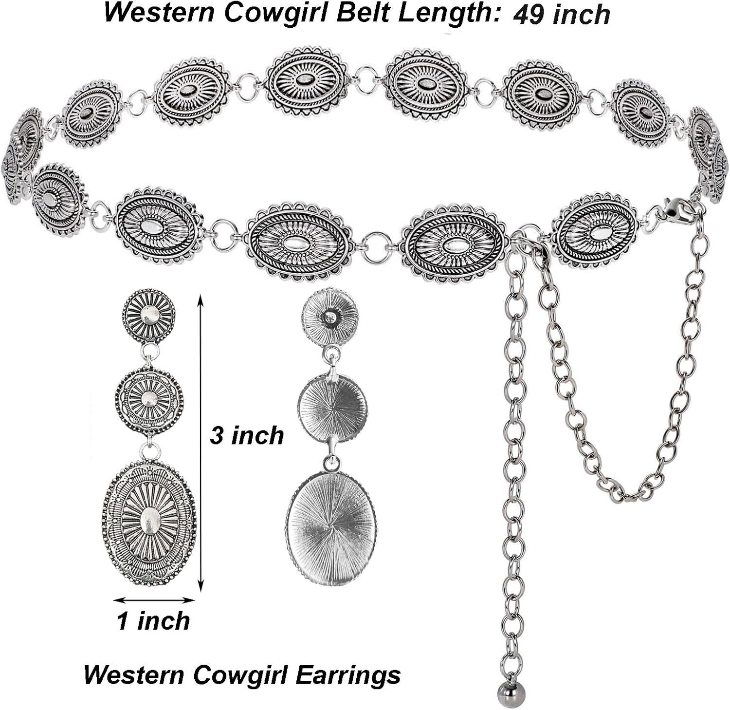 Cowgirl Outfits for Women, Cow Girl Cowgirl Vest Costume Outfit Hat Accessories Sets - Image 5