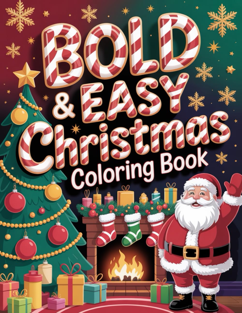 Bold Easy Christmas Coloring Book: bold christmas coloring book easy christmas coloring pages christmas coloring book for kids simple holiday ... for beginners cute christmas pictures to c