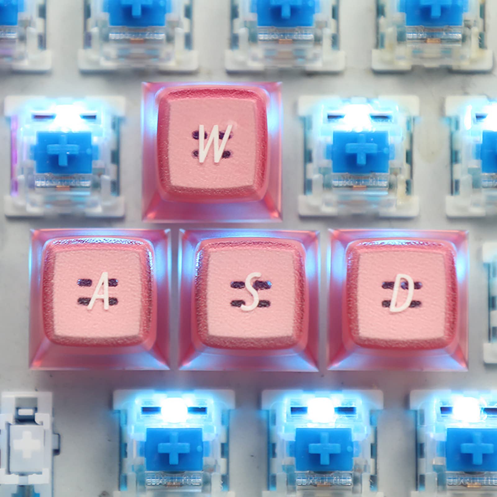 Podświetlenie RGB Ema Profile Double-Shot Keycaps 9 do akcesoriów klawiszowych do klawiatury D