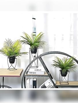 Yapay Çiçek Palmiye Demeti 9 Dallı Areka Yapay Bitki Salon Çiçeği 9 Yaprak 50cm Saksı Dahil Değildir