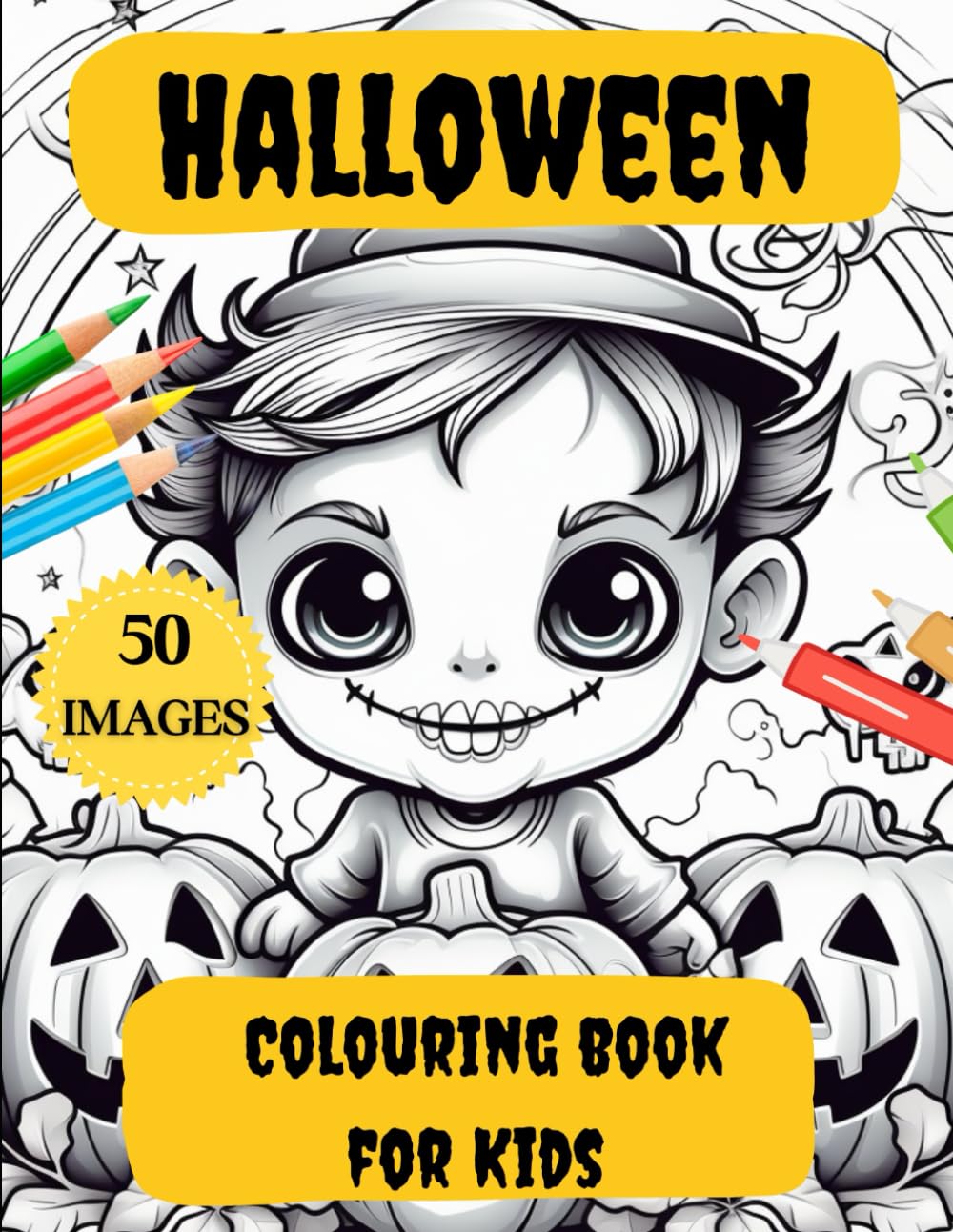 Halloween Colouring Book for Kids: Halloween Colouring Treats for Children of all Ages