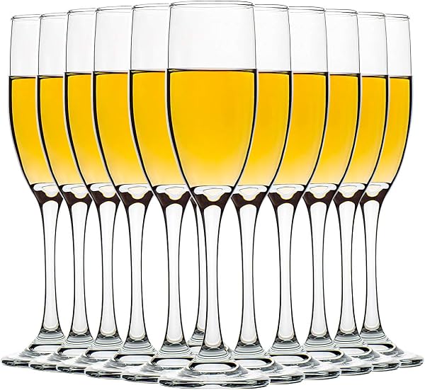 C CREST Champagne Glasses Set of 12