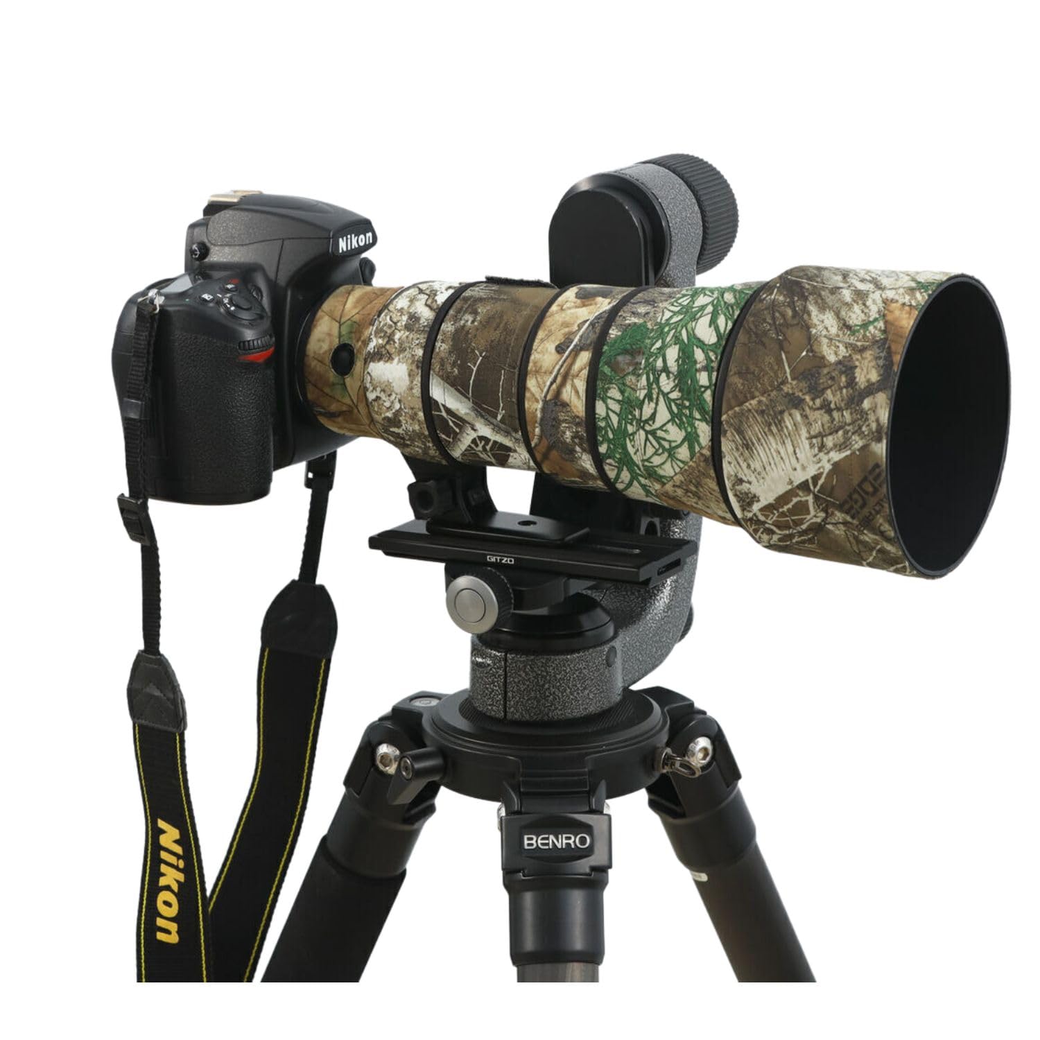 ROLANPRO Housse de Protection Imperméable pour Nikon AF-S 500mm f/5.6E PF Ed VR, Protection Intégrale - #27 Jungle