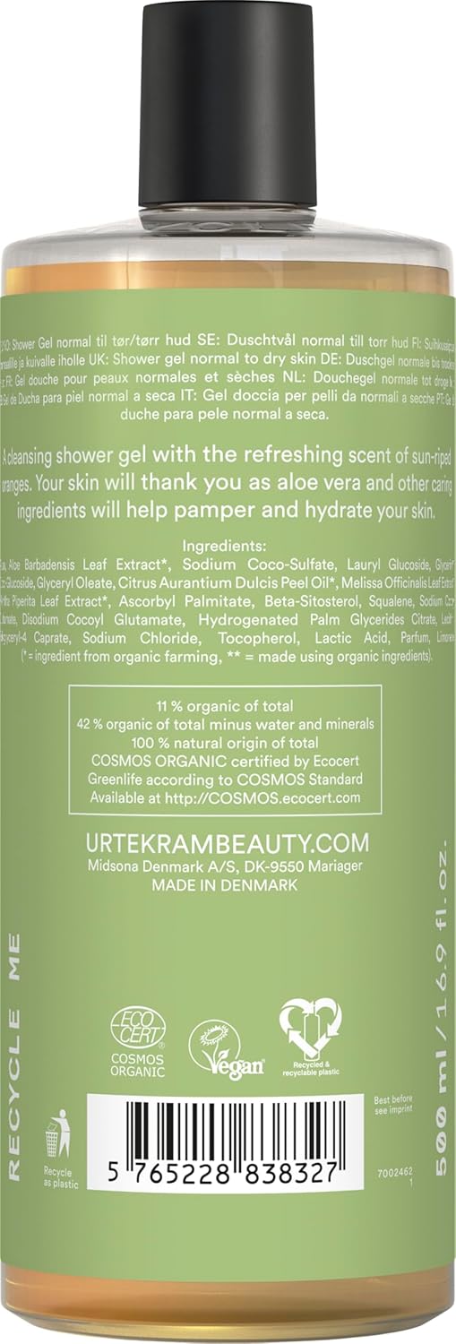 URTEKRAM Aloe Vera Shower Gel, 500 ML