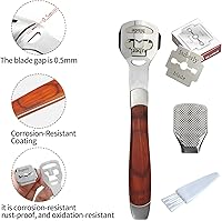 Vista 3 de Afeitadora de callos con mango de madera, kit de lima de pie de pedicura, removedor de callos de lima, raspador de alta calidad para eliminar