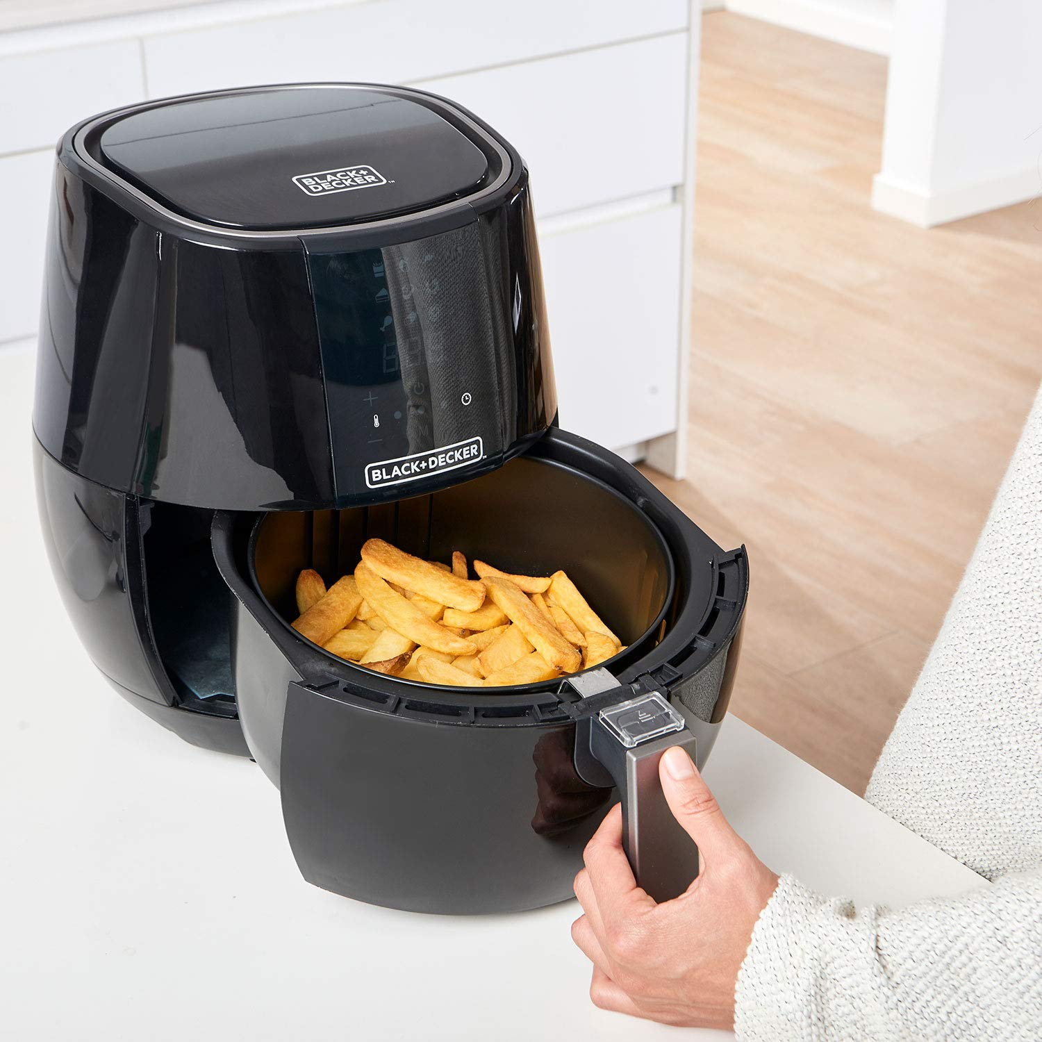 Black+Decker Bxaf3500E Frytkownica Beztłuszczowa, Czarny, 3.5L