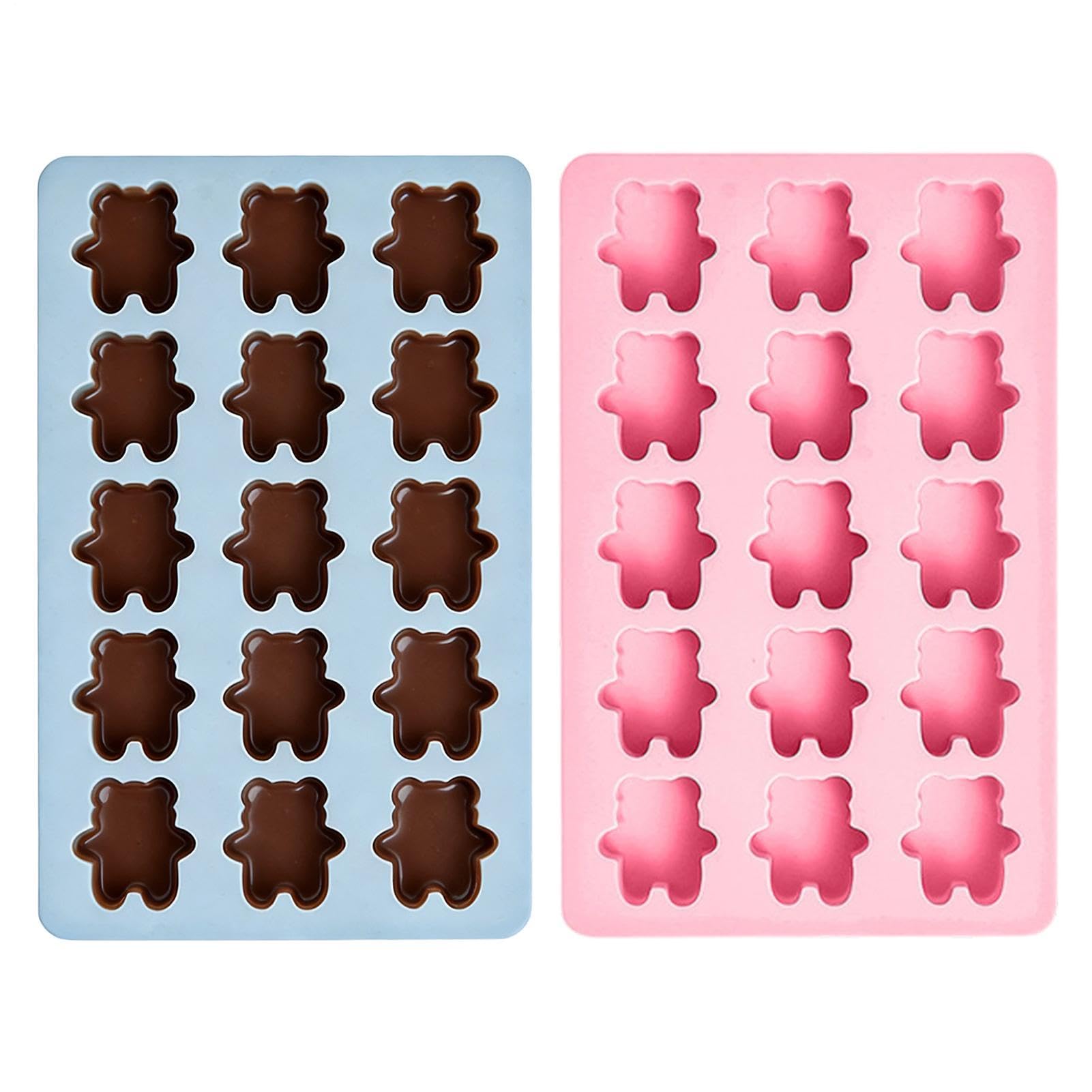 Stampo per Ghiaccio in Silicone 2 Pezzi in Silicone Alimentare Facili da