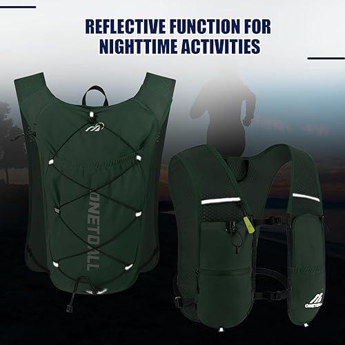 Miniatura 6 de Chaleco para correr para mujeres y hombres, mochila ligera de hidratación de 5.29 oz con bolsa de agua a prueba de fugas de 2 L, paquete de 6 L para