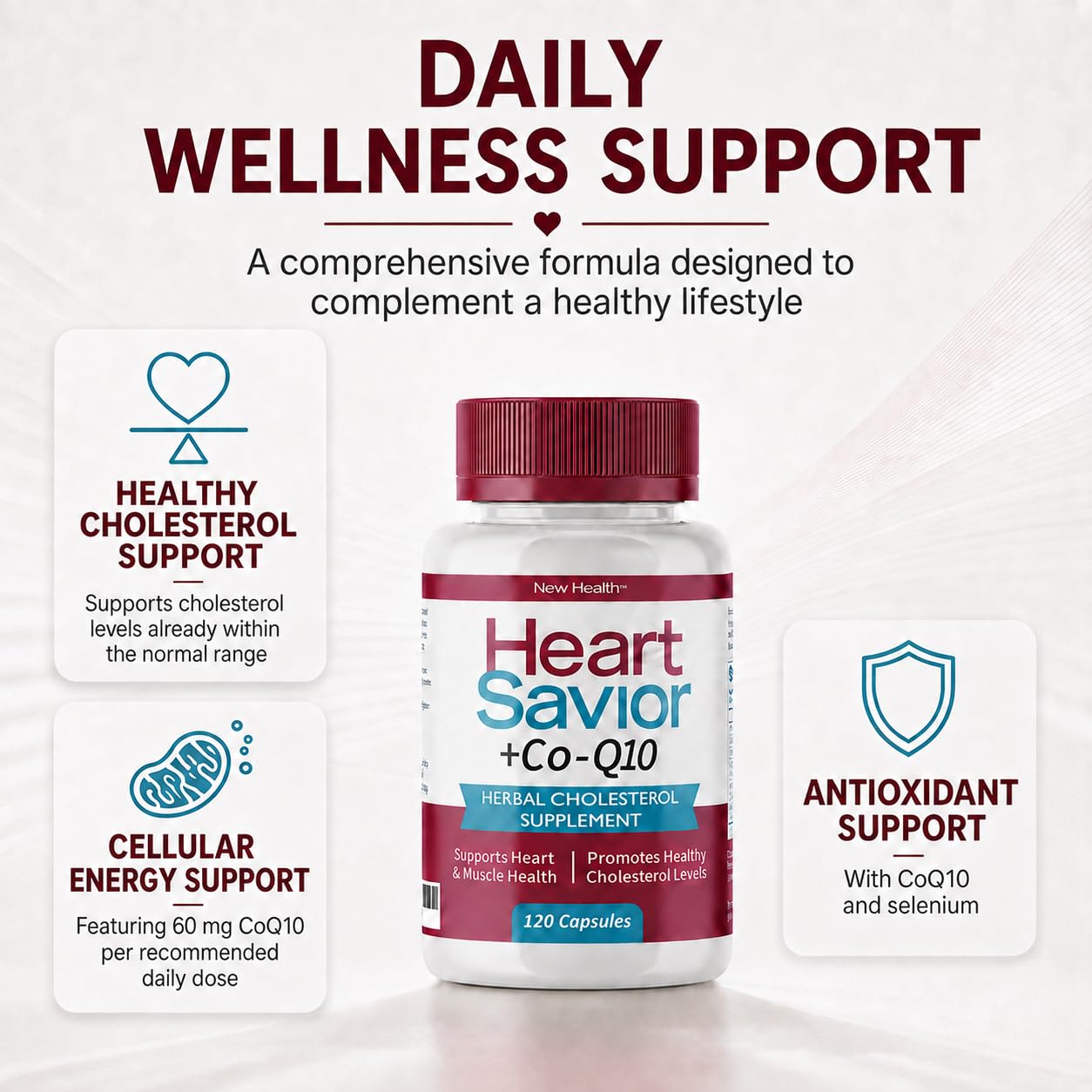 HeartSavior Natural Cholesterol Support Supplement with Red Yeast Rice — Amazon image 5